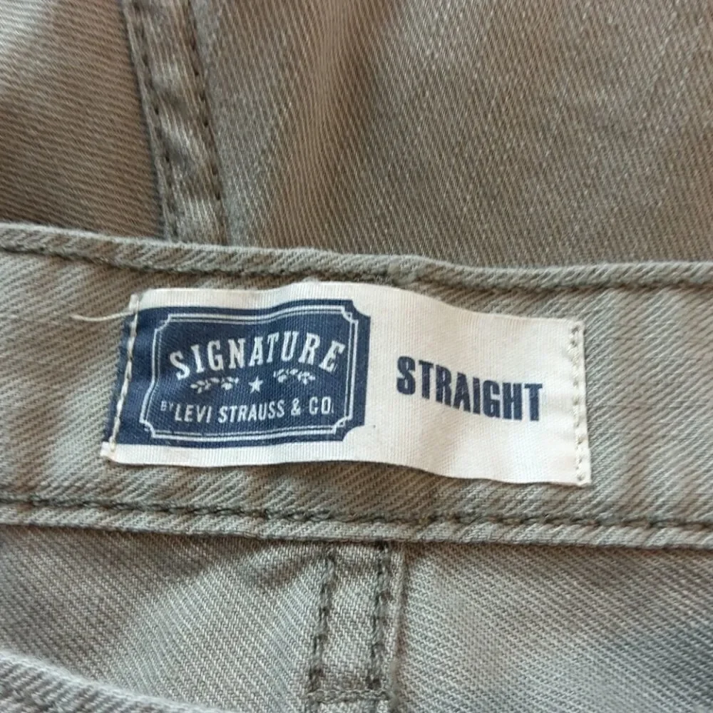 Levi's signature tan five pocket straight leg jean